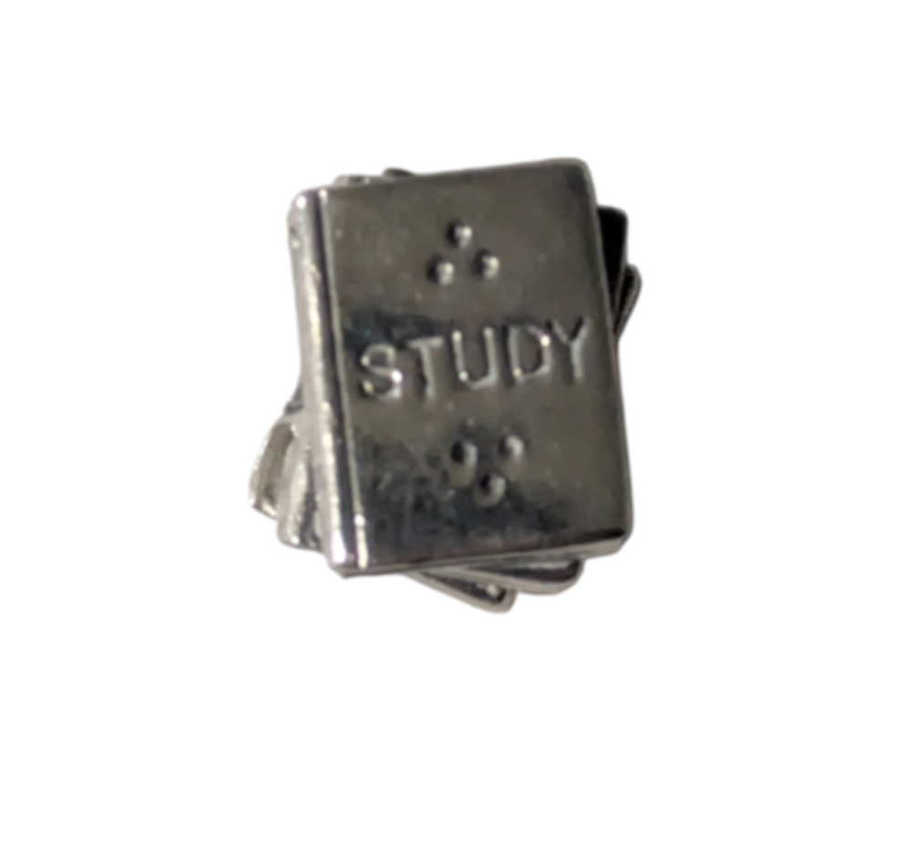 Pandora Study Text Book Graduation Owl Sterling Silver Charm